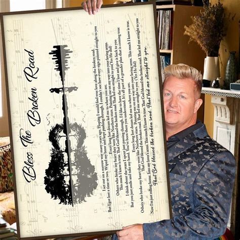 Rascal Flatts - Bless The Broken Road Lyrics Poster & Canvas ...