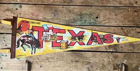 Vintage Texas Pennant | Etsy | Pennant, Vintage, Etsy