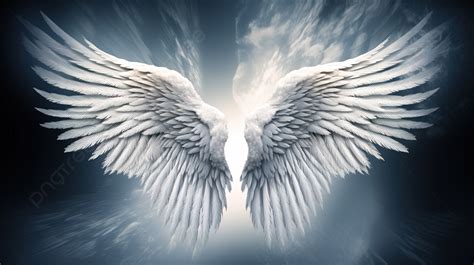 An Angel Wing From The Sky Background, How To Make A Picture With Angel ...