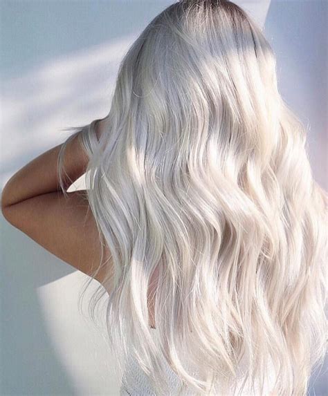 Pin by OLAPLEX on Hair & Beauty | Ice blonde hair, White hair color ...