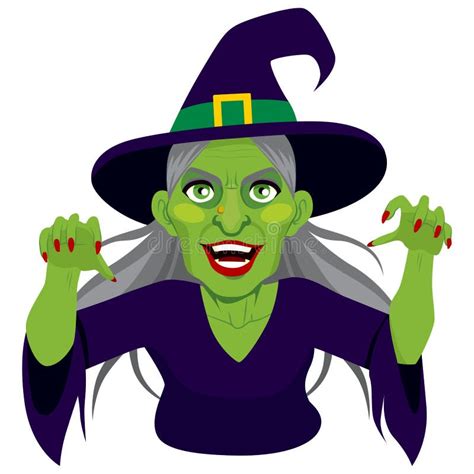 Old Evil Scary Witch stock vector. Illustration of happy - 58378212