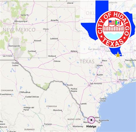 Hidalgo Texas Map