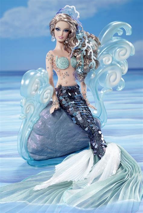 THE MERMAID Gold Label NEW in shipper box 2012 Fantasy Barbie Collector ...