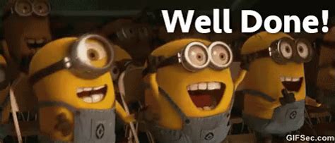 Well Done GIF - Well Done Despicable Me Minions - Discover & Share GIFs