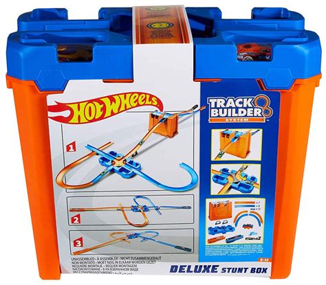 Hot Wheels Track Builder System Deluxe Stunt Box 164 Track Set Mattel ...