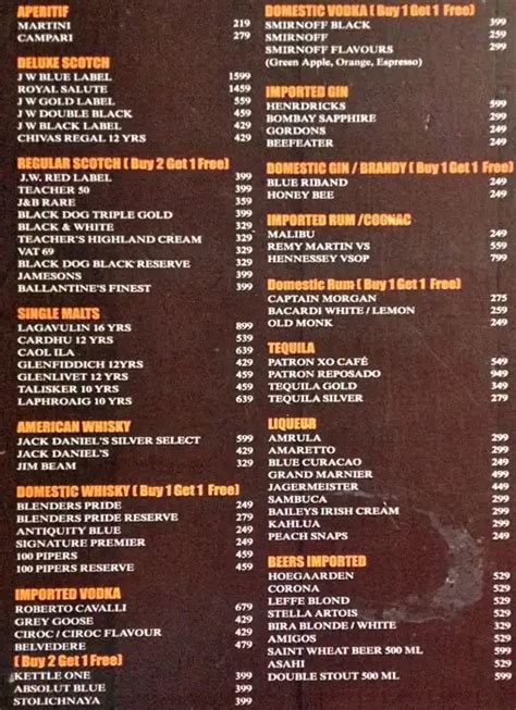 Bora Bora Menu, Menu for Bora Bora, Juhu, Mumbai - Zomato