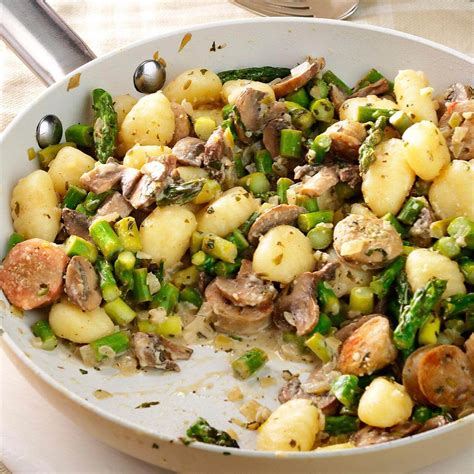 Chicken Sausage & Gnocchi Skillet Recipe | Taste of Home