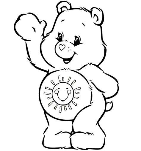 Wonderheart Care Bears Coloring Pages On Care Bears Coloring Pages ...