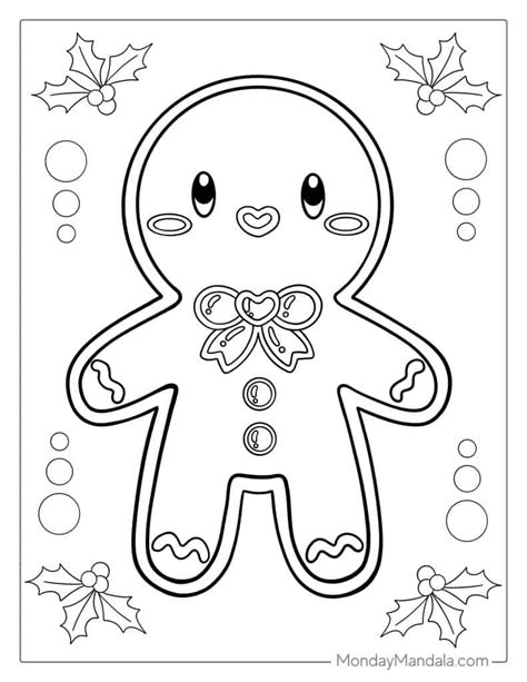 36 Gingerbread Man Coloring Pages (Free PDF Printables)