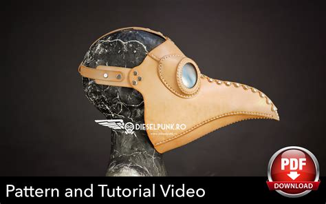 Plague Doctor Mask Pattern - DIY Pattern - Pdf Download - Video Tutorial