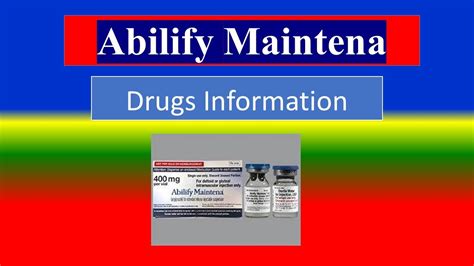 Abilify Maintena - - Generic Name , Drug class, How to use, Precautions ...