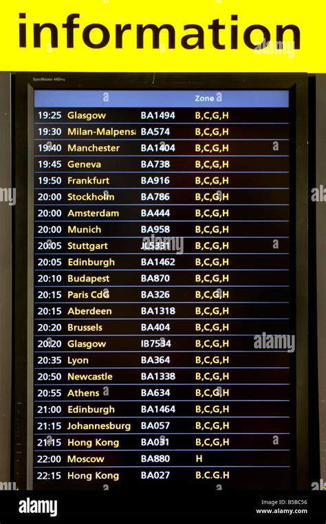 Heathrow Airport Departures