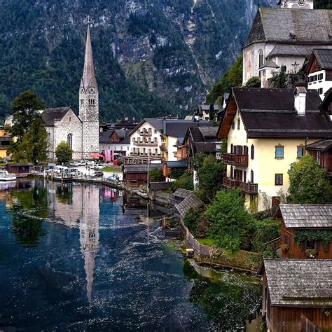 2048x2048 Resolution hallstatt, austria, hallstatt lake Ipad Air ...