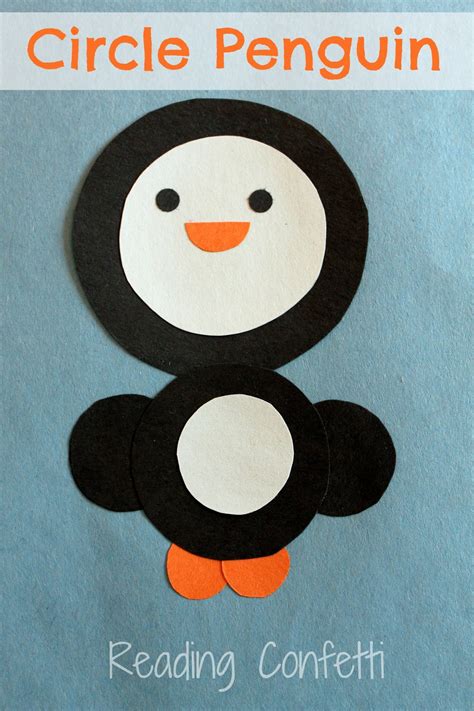 Circle Penguin Craft ~ Reading Confetti