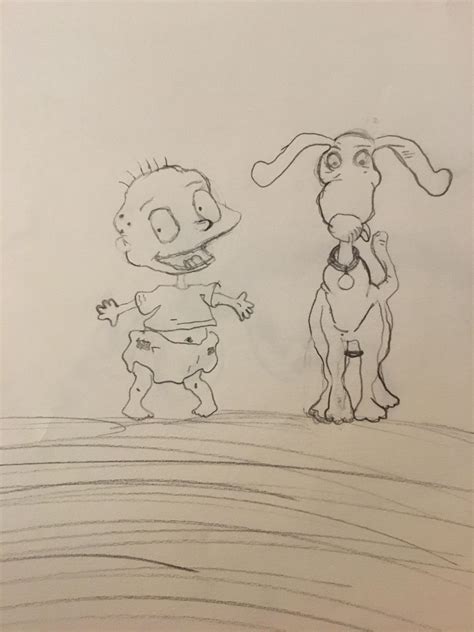 I drew Tommy and Spike :) : r/rugrats