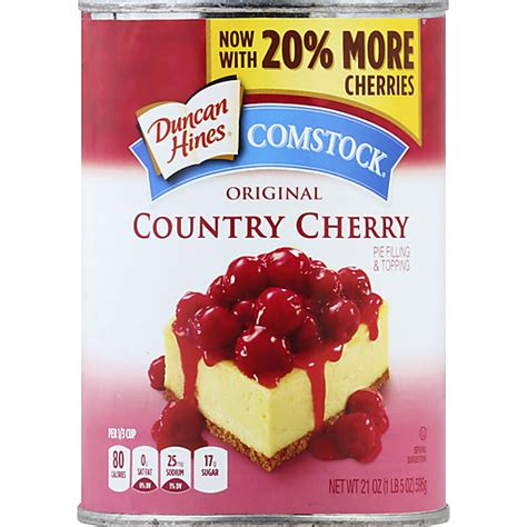 Duncan Hines® Comstock® Original Country Cherry Pie Filling & Topping ...