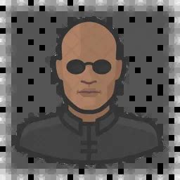 Matrix Morpheus Icon - Download in Colored Outline Style