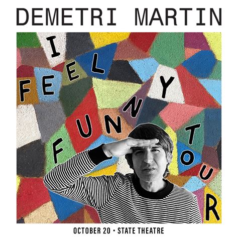 Hennepin Theatre Trust on Twitter: "The @DemetriMartin: I Feel Funny ...