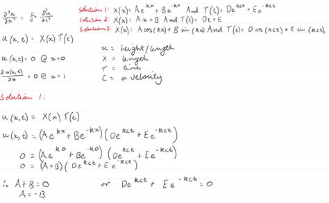 derivatives - Solving Partial Differential Equation with separation of ...