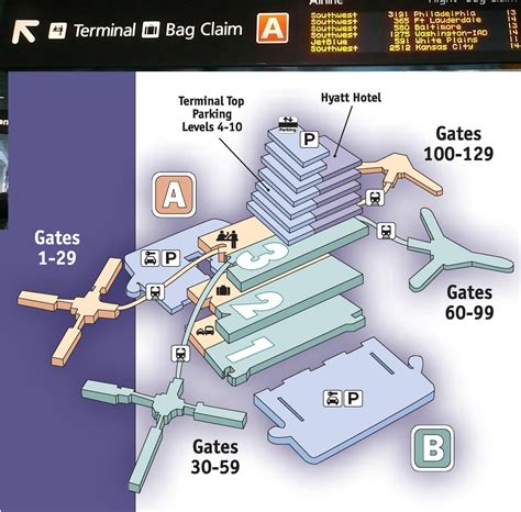 Terminals maps Orlando International Airport MCO