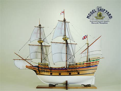 Mayflower II Wooden Scale Model Ship Port Beam | The Model Shipyard