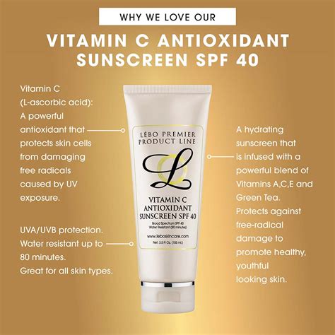 Vitamin C Antioxidant Sunscreen SPF 40 | Lebo Skin Care