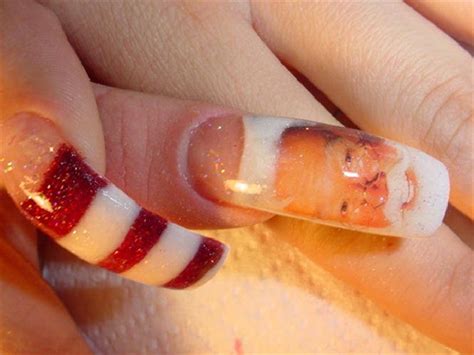 Santa Claus Nail Art Designs