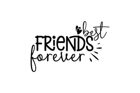 Premium Vector | Best friends forever svg