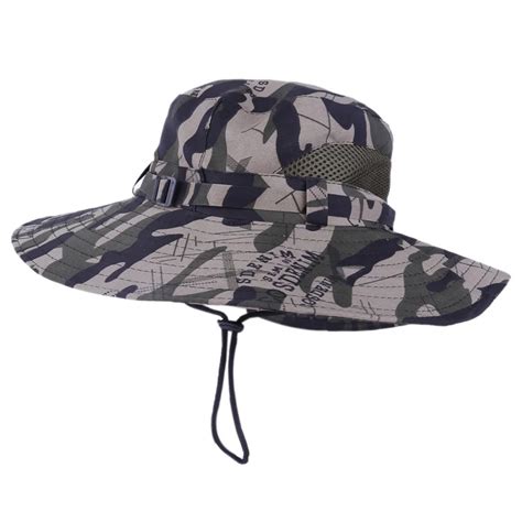 Outdoor sports fishing hat camouflage fisherman hat men's summer visor ...