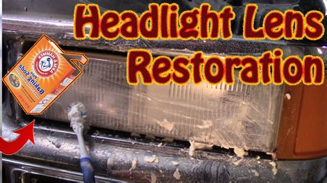 DIY Headlight Lens Restoration With Baking Soda and Water - How to ...