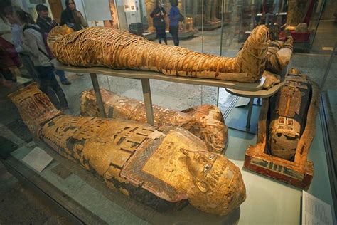 Egyptian mummies, British Museum, Bloomsbury, London (с) Robert Harding ...