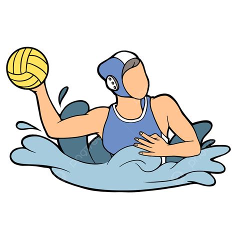 Water Polo Player Clipart PNG Images, Female Water Polo Players, Water ...