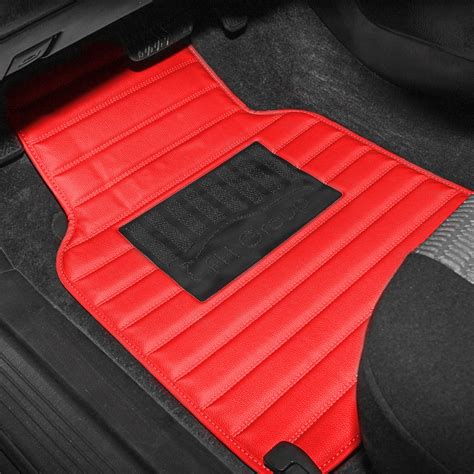 FH Group Universal Leather Car Floor Mats for Car SUV Van Anti Slip ...