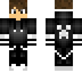 Black hoodie | Minecraft Skin