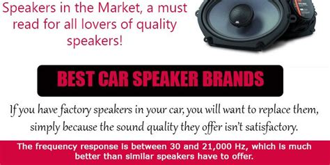 Best Car Speaker Brands