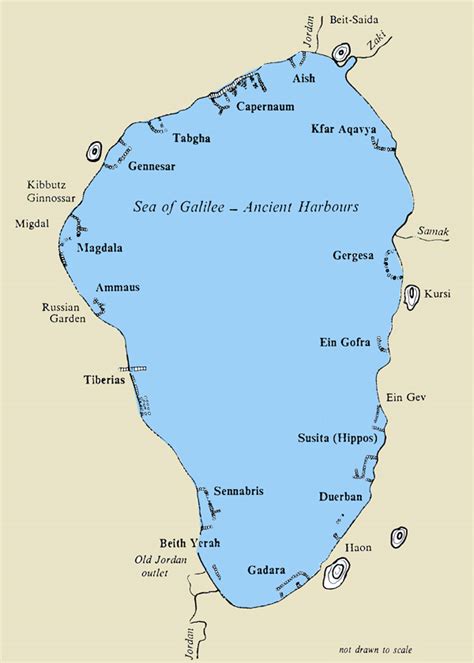 Map Of Sea Of Galilee - Maping Resources