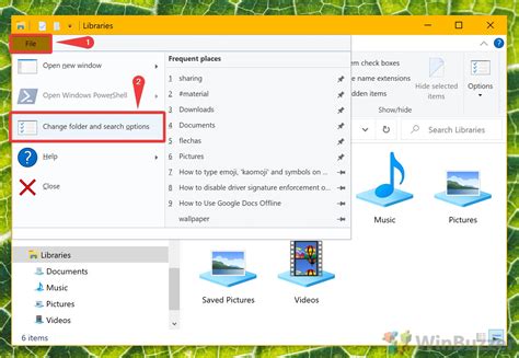 How To Open File Explorer Folder Options In Windows 10 | winbuzzer