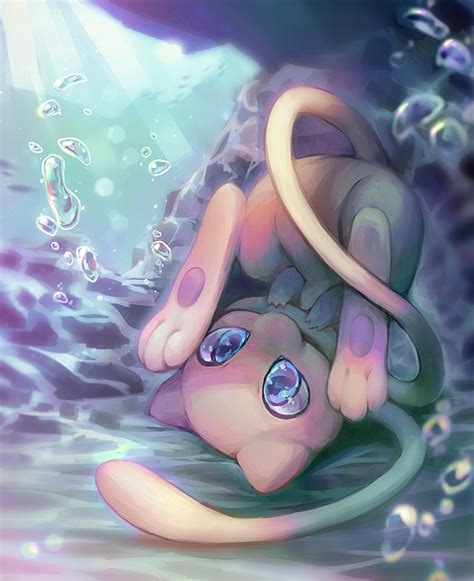 Mew Playing Underwater - Mew the Pokemon Fan Art (40820566) - Fanpop