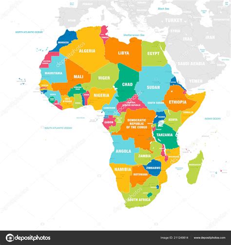 Afrika Staaten Und Hauptstadte Karte