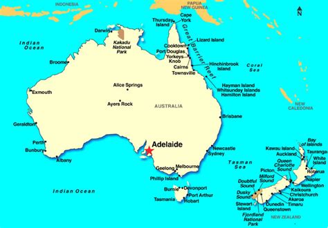 Adelaide Map - Australia