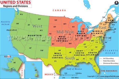 US Regions Map