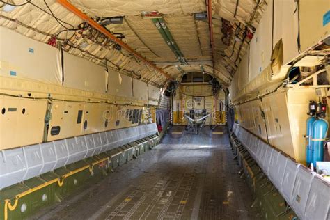 Inside the Cargo Bay of the Aircraft IL-76 Stock Image - Image of ...