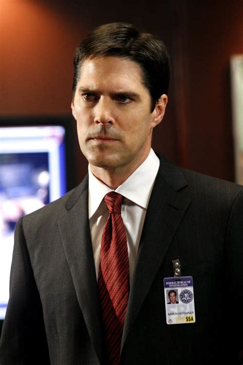 Thomas Gibson (as Aaron Hotchner, Unit Chief) in "Criminal Minds" (TV ...