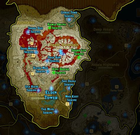 Interactive map of zelda breath of the wild - forestgase