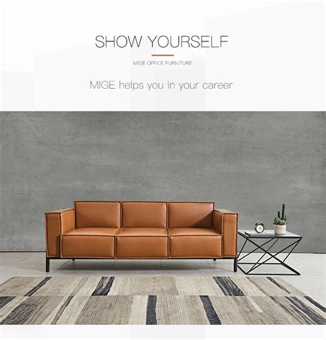 Modern Office Leather Sofa Manager Room | MIGE Office Furniture