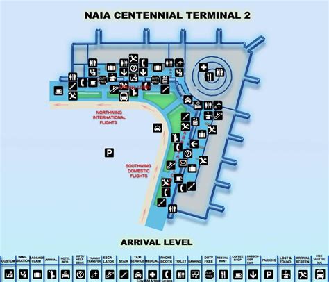 Terminal 2 manila map - Manila airport terminal 2 map (Philippines)