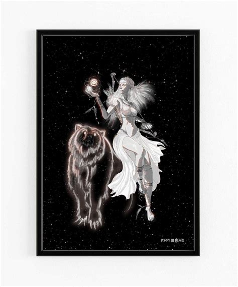 The Great Bear Star Constellation Ursa Major Greek Mythology A4 Giclee ...