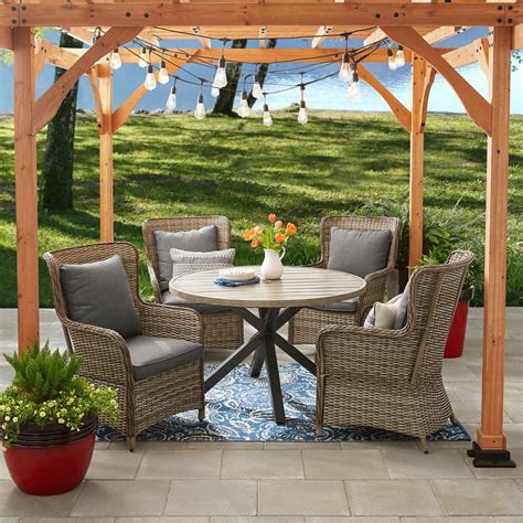 Better Homes and Gardens Victoria Outdoor Dining Patio Set, Cushioned ...