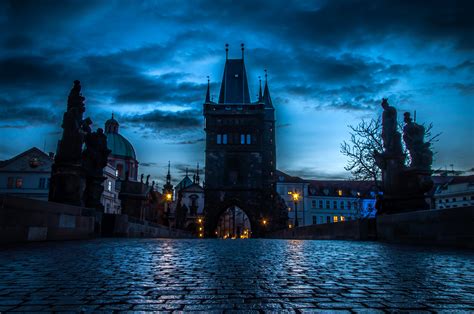 Download City Night Czech Republic Man Made Prague HD Wallpaper