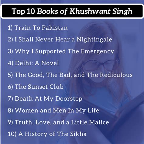 Full list of Khushwant Singh Books, Novels, Short Stories & Autobiography